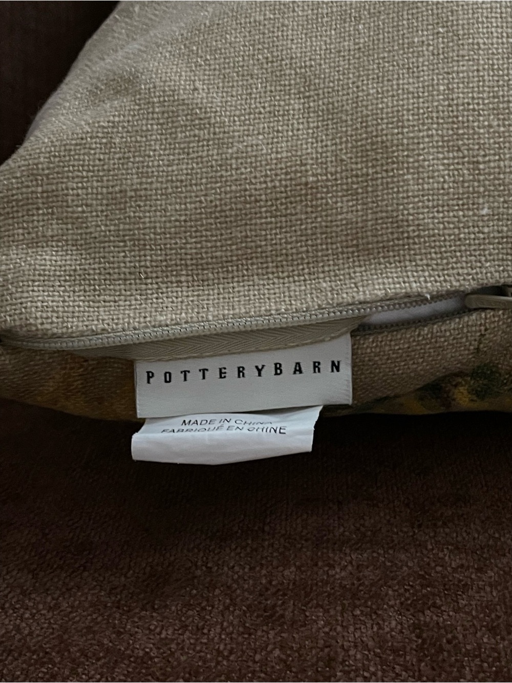 Pottery Barn Painted Sunflower Lumbar Pillow Cover 16" x 26" Fall Floral  🌻 - Picture 8 of 10